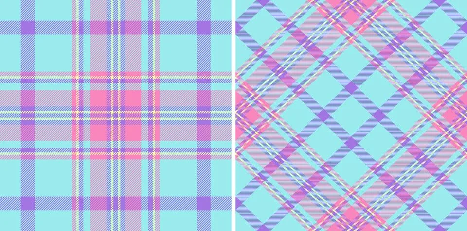 Pattern background fabric of texture plaid textile with a tartan seamless v.. Stock Illustration