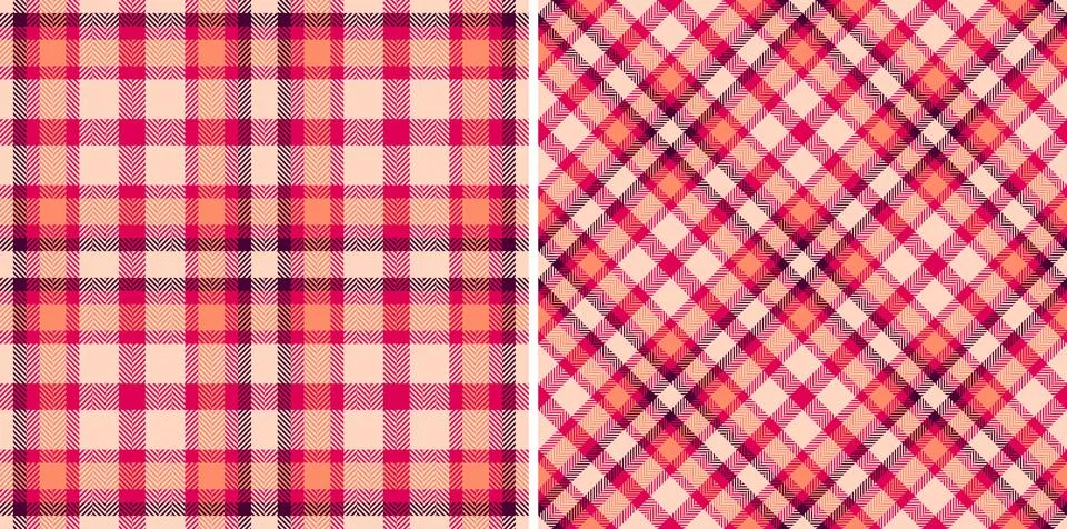 Pattern background fabric of texture plaid tartan with a textile check vect.. Stockillustratie