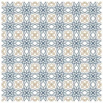 Pattern background, floral vintage Stock Illustration