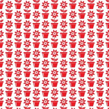 Pattern background flower icon Illustrazione stock