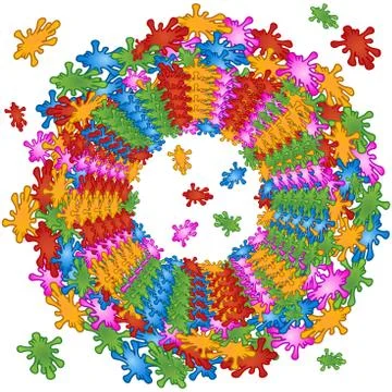 Pattern background of flowers Stockillustratie