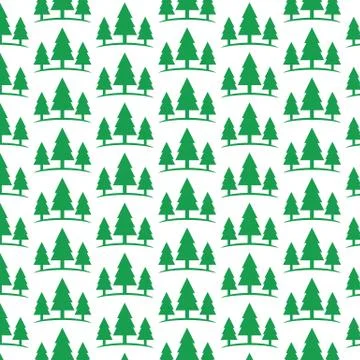 Pattern background Forest tree icon Illustrazione stock
