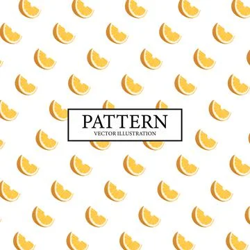 Pattern background of fresh orange orange slices - Vector Stock Illustration