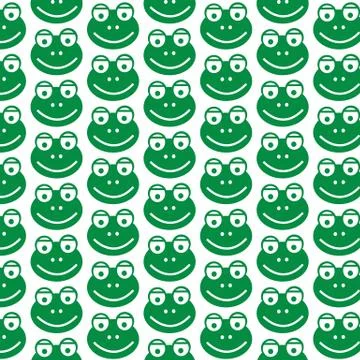 Pattern background frog icon Stock Illustration