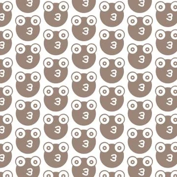Pattern background Frog Icon Stock Illustration