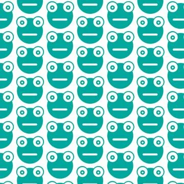 Pattern background Frog Icon Stock Illustration