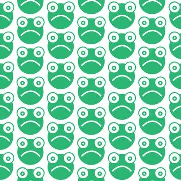 Pattern background Frog Icon Stock Illustration