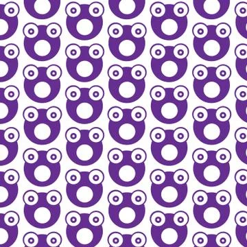 Pattern background Frog Icon Stock Illustration