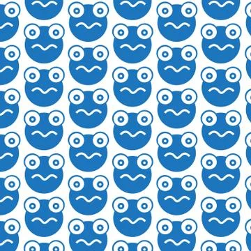 Pattern background Frog Icon Stock Illustration