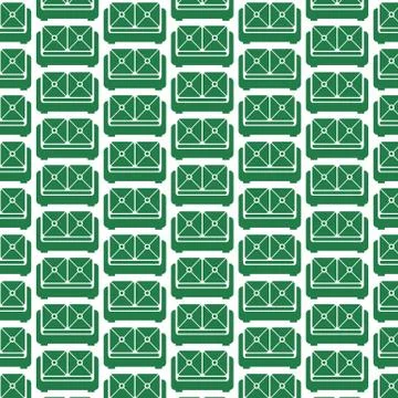 Pattern background furniture sofa icon Illustrazione stock