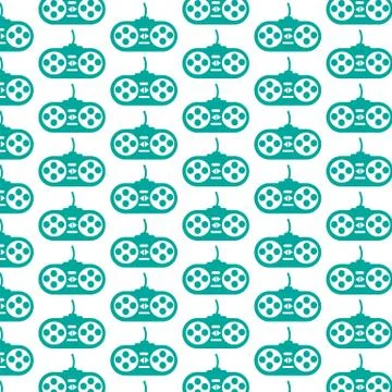 Pattern background game controller icon Stock Illustration