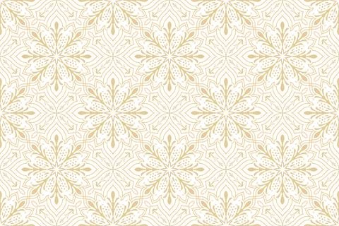 Pattern background with geometric circular ornamental Stock Illustration