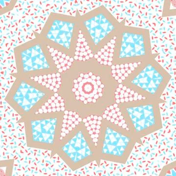 Pattern background with geometrical shapes Stock Illustration