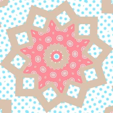 Pattern background with geometrical shapes Stock Illustration