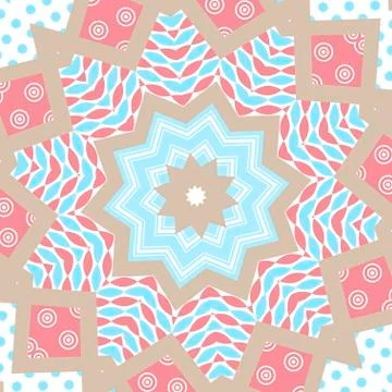 Pattern background with geometrical shapes Stock Illustration