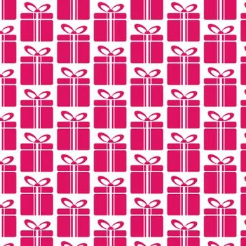 Pattern background Gift box icon 스톡 일러스트