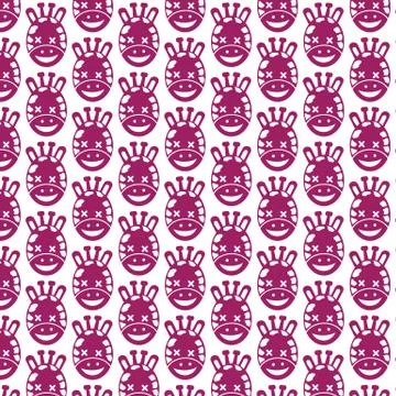 Pattern background Giraffe Face emotion Icon Stock Illustration