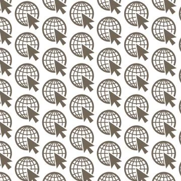 Pattern background go to web icon Stock Illustration