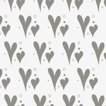 Pattern, background, hearts, bed tones. Stock Illustration