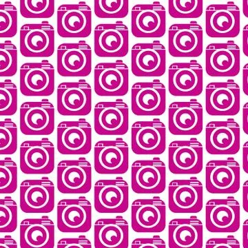 Pattern background Hipster camera photo icon Stockillustratie