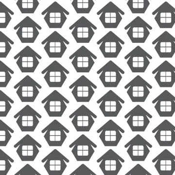 Pattern background home icon Stock Illustration
