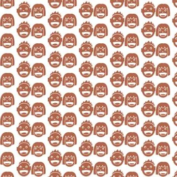 Pattern background kid icon Stock Illustration