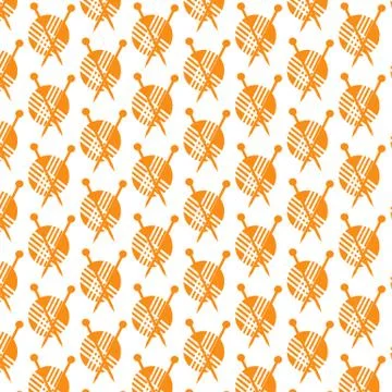 Pattern background knitting icon Stock Illustration