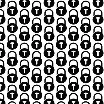 Pattern background Lock security icon 스톡 일러스트