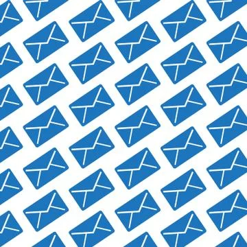 Pattern background mail icon Illustrazione stock