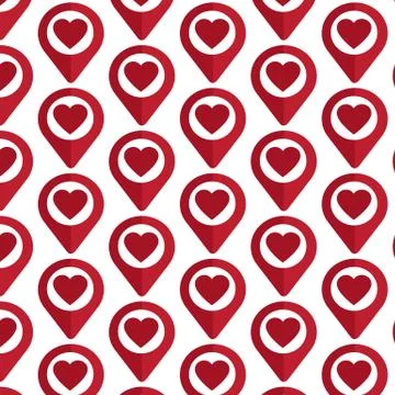 Pattern background Map pointer icon 스톡 일러스트