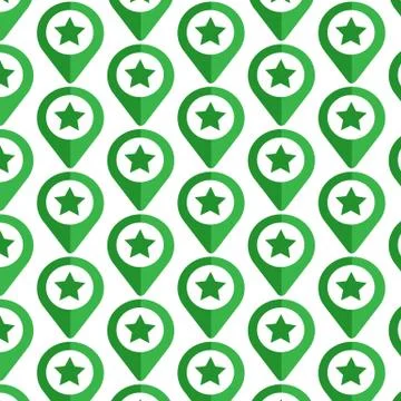 Pattern background Map pointer icon Illustrazione stock