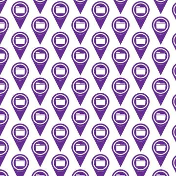 Pattern background Map pointer icon Stockillustratie