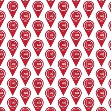 Pattern background Map pointer icon Stockillustratie