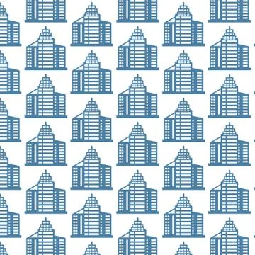 Pattern background Office building icon Ilustración de archivo