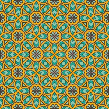Pattern background ornament. Seamless decorative design ready for print Stock Illustration
