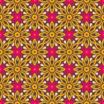 Pattern background ornament. Seamless decorative design ready for print Stock Illustration