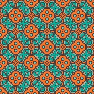 Pattern background ornament. Seamless decorative design ready for print Stock Illustration