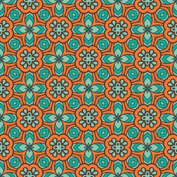 Pattern background ornament. Seamless decorative design ready for print Stock Illustration