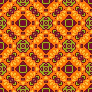 Pattern background ornament. Seamless decorative design ready for print Stock Illustration