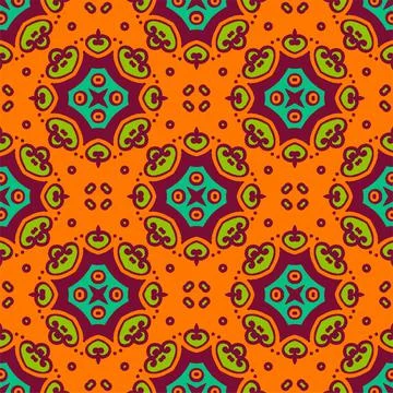 Pattern background ornament. Seamless decorative design ready for print Stock Illustration
