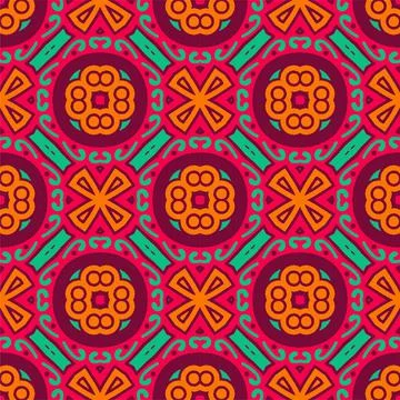 Pattern background ornament. Seamless decorative design ready for print Stock Illustration