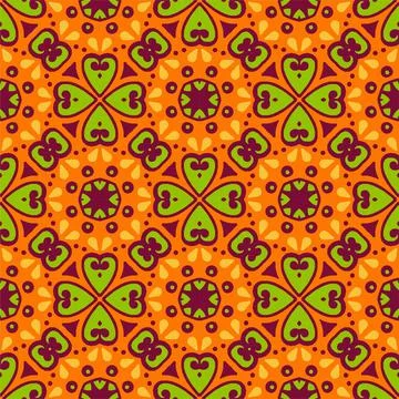 Pattern background ornament. Seamless decorative design ready for print Stock Illustration