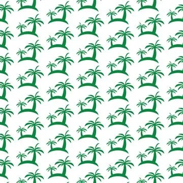 Pattern background Palm Tree icon Stock Illustration