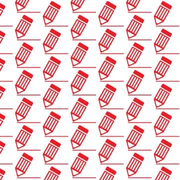 Pattern background pencil icon Illustrazione stock