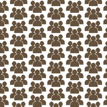 Pattern background people icon Illustrazione stock