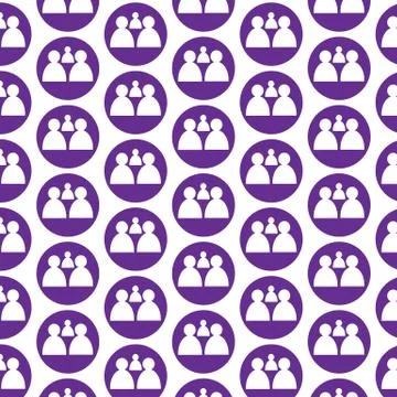 Pattern background people icon Stock Illustration