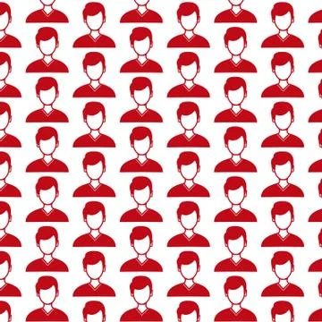 Pattern background people icon Stock Illustration