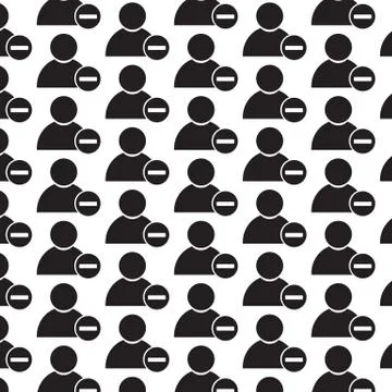 Pattern background person icon Stock Illustration