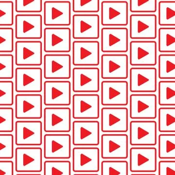 Pattern background play button icon Stock Illustration