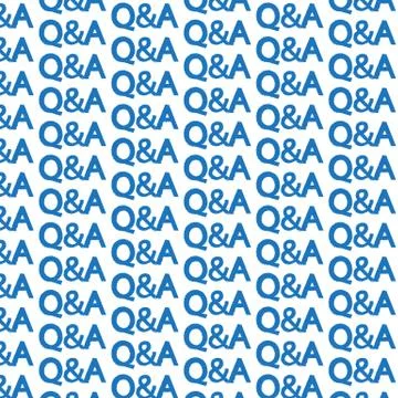 Pattern background question answer icon Stock Illustration